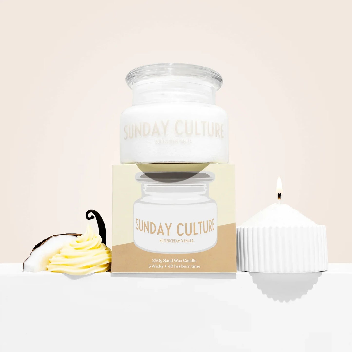 Buttercream Vanilla Candle - Sunday Culture