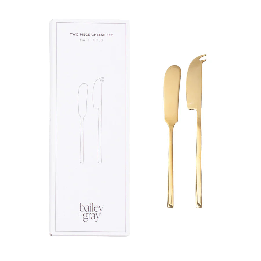 Two Piece Cheese Knife Set - Bailey & Gray