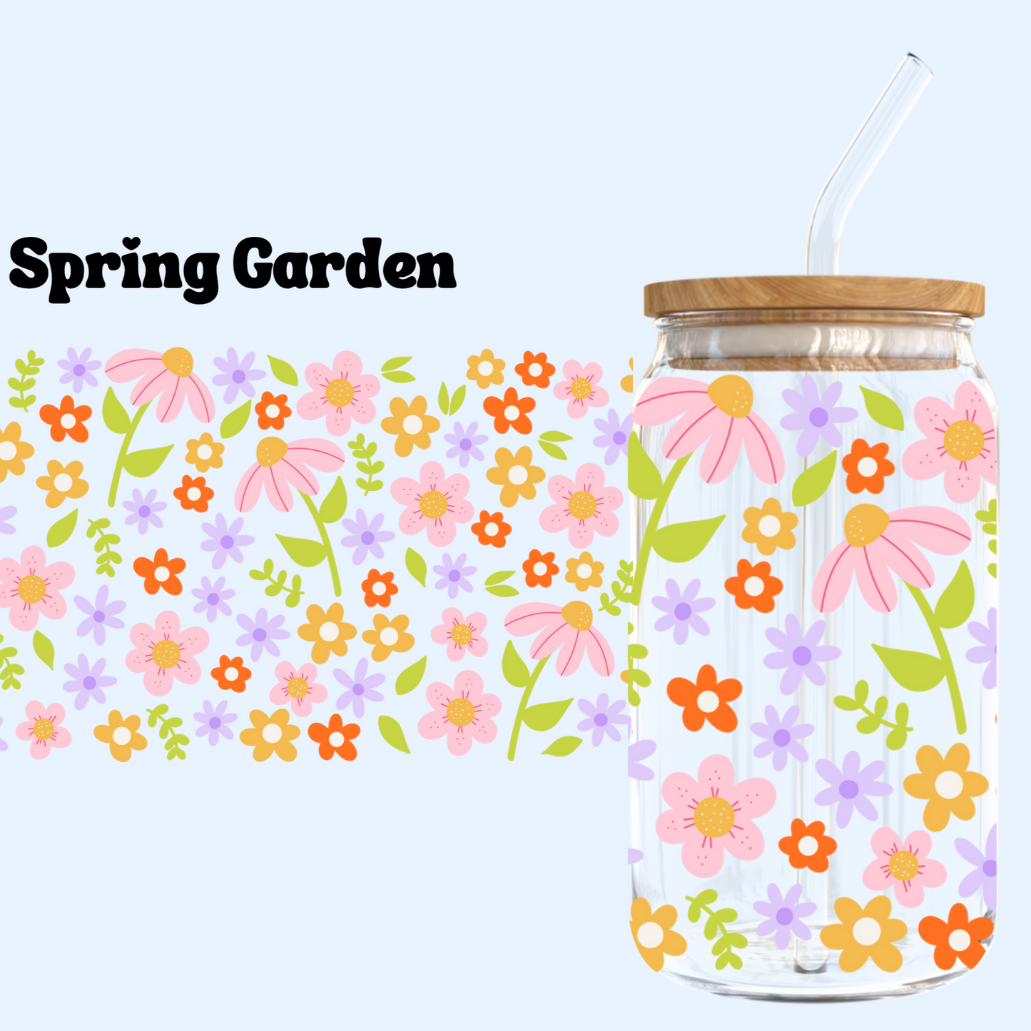 Spring Garden Tumbler - Hanmade