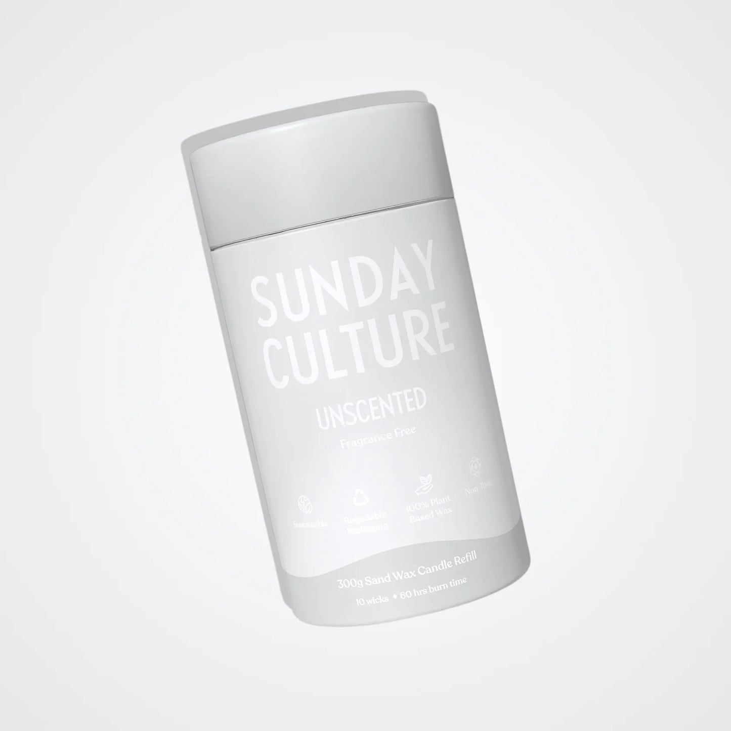 Unscented Candle Refill (300g) - Sunday Culture