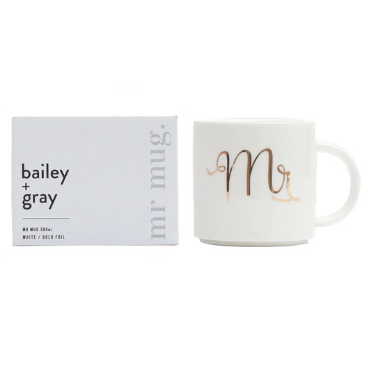 MR mug with gold foil - Bailey & Gray