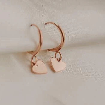 Heart Hoops - KatyB Jewellery