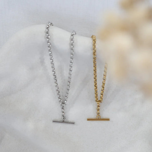 T Bar Necklace - KatyB Jewellery