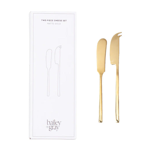 Two Piece Cheese Knife Set - Bailey & Gray