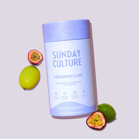 Passionfruit & Lime Candle Refill (300g) - Sunday Culture