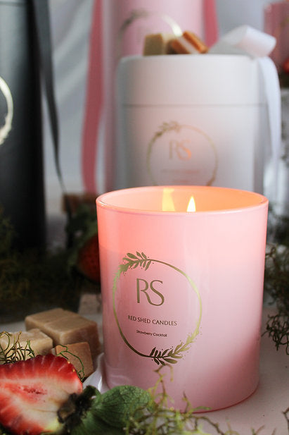 Strawberry Cocktail Candle - Red Shed